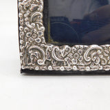 Sterling Silver Floral Pattern Landscape Picture Frame Vintage 1989 London