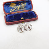 Pair of Sterling Silver Tree of Life Stud Earrings Vintage c1970