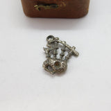 Sterling Silver Scottish Bagpipes Charm Pendant Vintage c1970