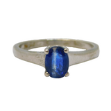 Sterling Silver & Sapphire Set Dress Ring Vintage c1990s