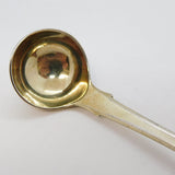 George III Sterling Silver Wheat Sheaf Crest Condiment Spoon Antique 1820