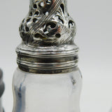 George III Sterling Silver & Treen Rotating Cruet Set Antique 1793 London