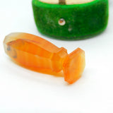 Victorian Red Carnelian Agate Uncut Seal Antique c1860