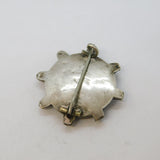 Scottish Victorian Sterling Silver & Montrose Agate Kilt Brooch Antique c1860s