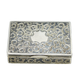 19th Century Russian .84 Silver Niello Enamel Snuff Box Antique c1880s