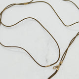 Georgian 9ct Gold & Woven Hair Long Guard Watch Chain Antique c1820s