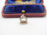 Sterling Silver Little Stable Charm Pendant Vintage c1970