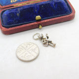 Sterling Silver Spanish Guitar Player Charm Pendant Vintage c1970
