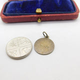Sterling Silver St Christopher Charm Pendant Vintage c1970