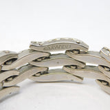 Art Deco Esha Randel Silver Plated & Paste Set Floral Bracelet Antique c1930s