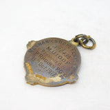 Sterling Silver Gilt & Enamel Order of Oddfellows Fob Medal Antique 1916