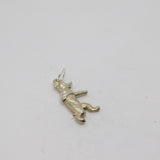 Sterling Silver Cartoon Bear Charm Pendant Vintage c1970