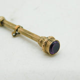 Victorian Small Gold Cased Propelling Pencil Fob Antique c1880s