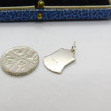 Sterling Silver and Enamel Travel Shield 'Maidstone' Charm Pendant Vintage c1970