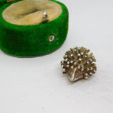 Sterling Silver Hedgehog Charm Pendant Vintage c1970