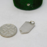 Sterling Silver Enamel Bristol Shield Charm Pendant Vintage c1970