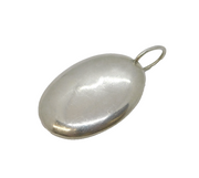 Sterling Silver Large Bean Form Drop Pendant Vintage 1984 London