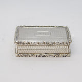 William IV Sterling Silver Floral Vinaigrette Antique 1831 Birmingham