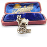 Sterling Silver Carriage and Butler Charm Pendant Vintage c1970