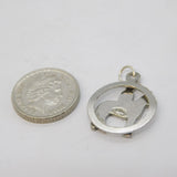 Sterling Silver Enamel Soldier on Horseback Charm Pendant Vintage c1970s