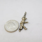 Sterling Silver Dancing Bear Charm Pendant Vintage c1970
