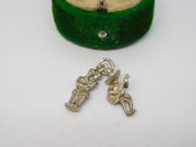 Sterling Silver Spanish Flamenco Dancing Charm Pendant Vintage c1970