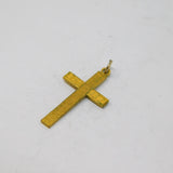 Rolled Gold Cross Charm Pendant Vintage c1970
