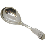 George IV Sterling Silver Fiddle Pattern Tea Caddy Spoon Antique 1827 London