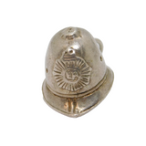 Sterling Silver Police Officer Helmet Charm Pendant Vintage c1970