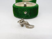 Sterling Silver High Heeled Shoe Charm Pendant Vintage c1970