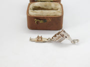 Sterling Silver Wedding in the Church Charm Pendant Vintage c1970