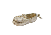 Sterling Silver Moccasin Slipper Shoe Charm Pendant Vintage c1970