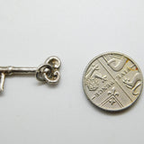Sterling Silver 21st Birthday Key Charm Pendant Vintage c1970