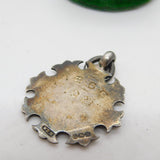Sterling Silver Swimming or Diving Fob Medal Antique 1921 Birmingham Art Deco