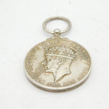 King George VI Sterling Silver Faithful Service Medal 'Janet Munro' Antique