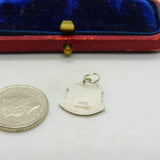 Sterling Silver and Coloured Enamel Travel Shield 'Devon' Charm Vintage c1970