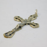 Sterling Silver Crucifix Cross Charm Pendant Vintage c1970