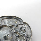 Sterling Silver Floral Pattern Brooch Pin Vintage 1989 London Import