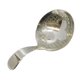 George III Sterling Silver Bright Cut Floral Tea Caddy Spoon Antique 1813 London