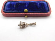 Sterling Silver Scarecrow Head Charm Pendant Vintage c1970