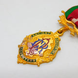 Gilt Metal & Enamel Ancient Order of Foresters Masonic Jewel Medal Antique