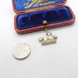 Sterling Silver Telephone Charm Pendant Vintage c1970