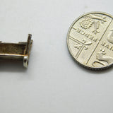 Sterling Silver Baby Cradle Charm Pendant Vintage c1970