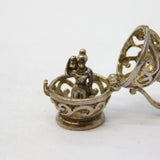 Sterling Silver Opening Wine Jug Charm Pendant Vintage c1970