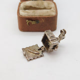 Sterling Silver Feather Quill in the Telephone Charm Pendant Vintage c1970