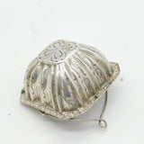 French 19th Century .950 Silver Floral Pattern Spout Tea Strainer Antique c1880