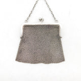 Art Deco Sterling Silver Ladies Chainmail Purse Antique 1916 London