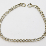 Sterling Silver Essential Curb Link Chain Bracelet Vintage c1970