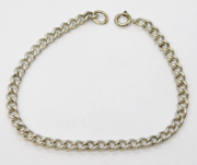 Sterling Silver Essential Curb Link Chain Bracelet Vintage c1970