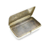 19th Century Russian Imperial Silver Niello Red Gate Moscow Tobacco Case Antique